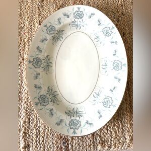 Vintage rare Castleton China CAPRICE Serving  Platter Oval Floral USA